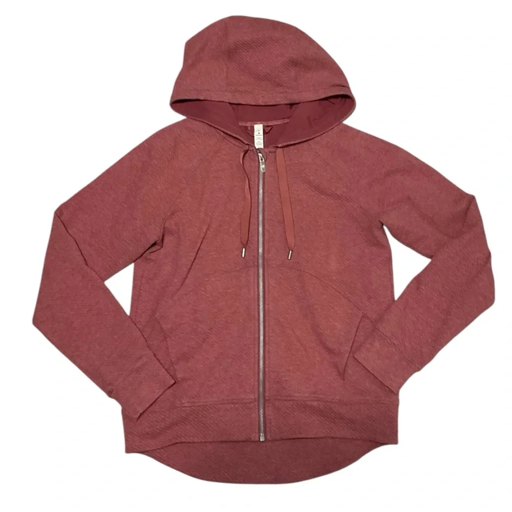 Lululemon Catch a Moment Zip Hoodie Heathered So Merlot / So Merlot 8